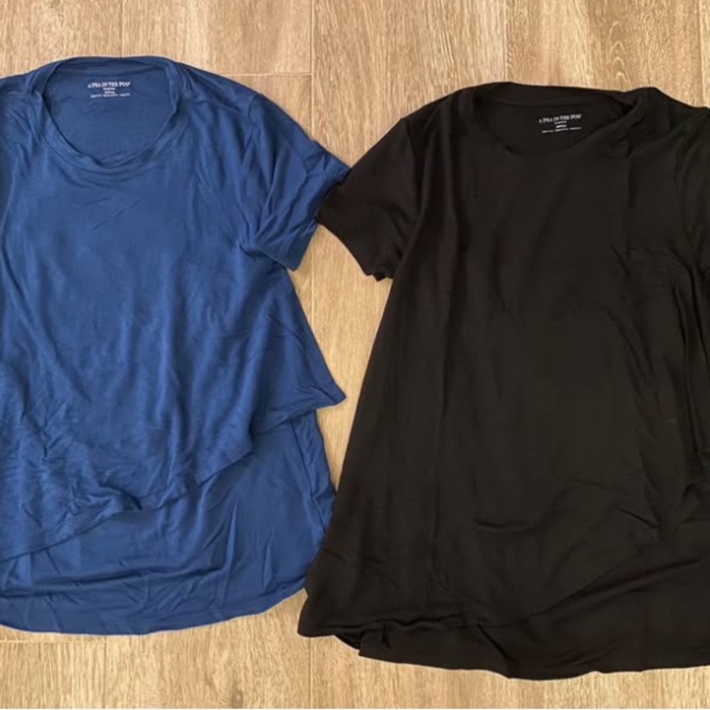 Blue/Black Nursing T-Shirt Set